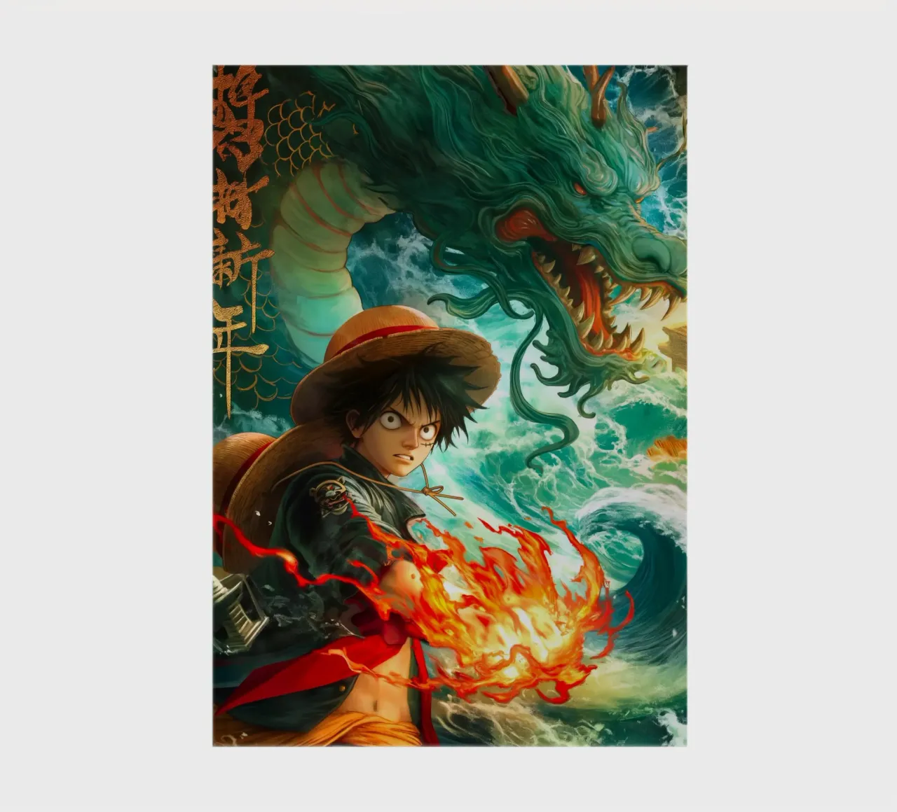 Monkey D Luffy One Piece notebook by Fleur de Lys