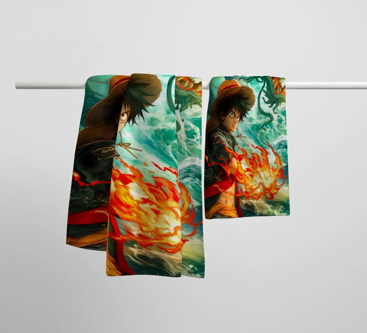 Monkey D Luffy One Piece asciugamano da bagno da Fleur de Lys