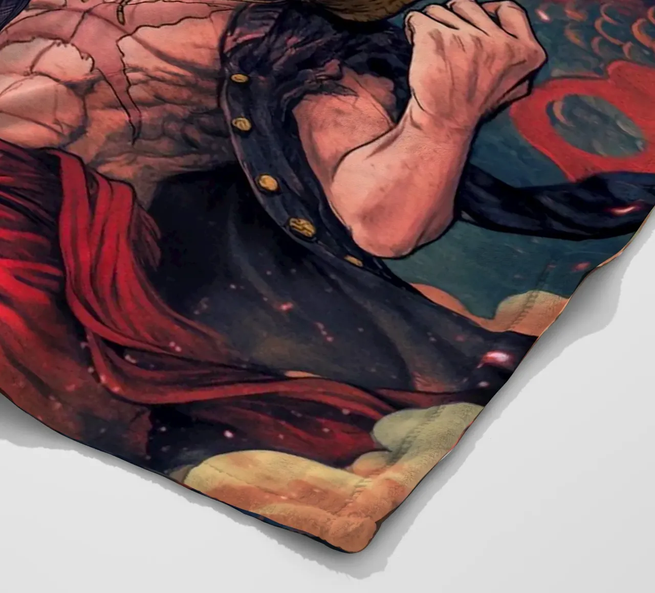 Monkey D Luffy One Piece coperta in pile da Fleur de Lys