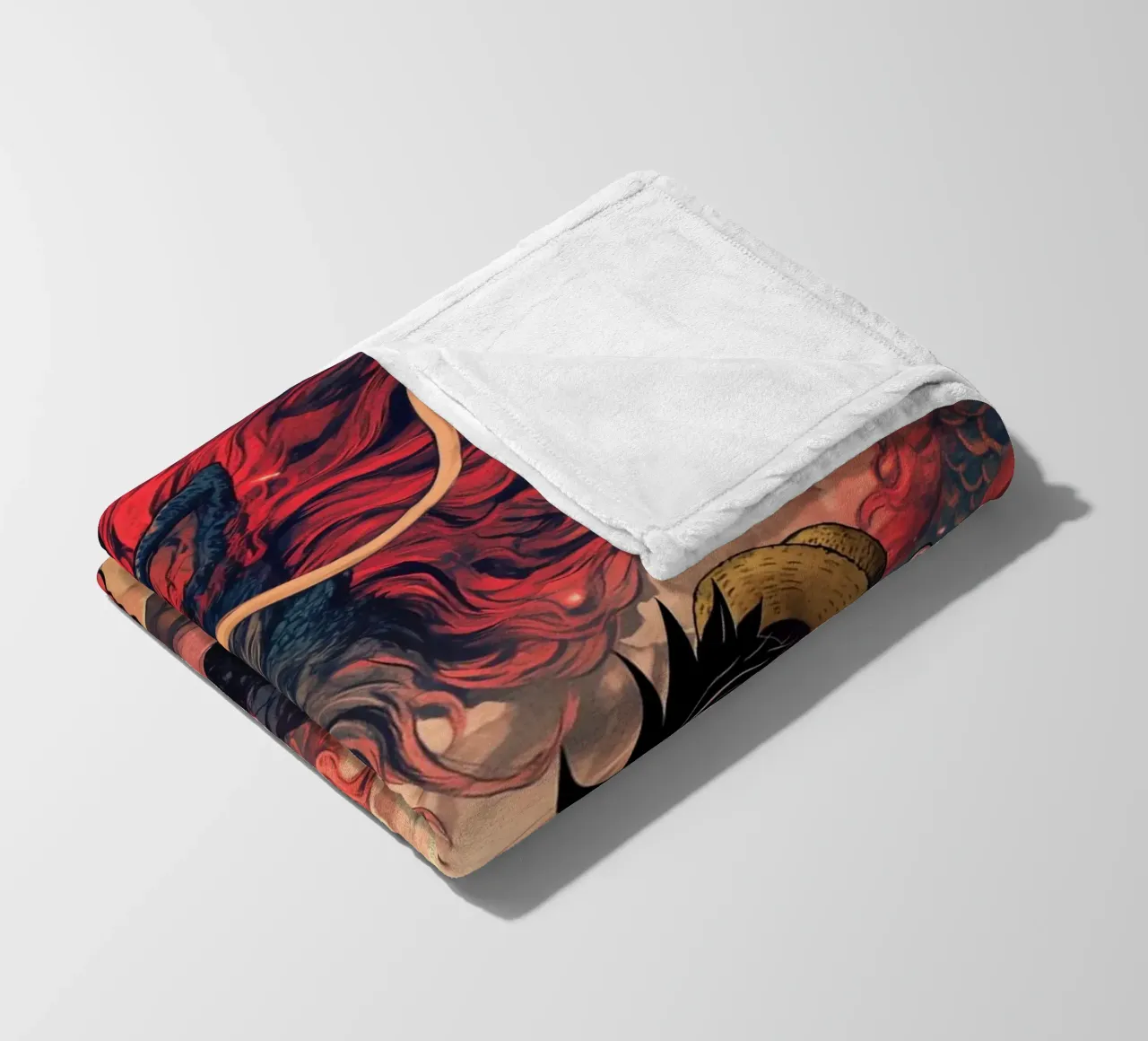 Monkey D Luffy One Piece coperta in pile da Fleur de Lys