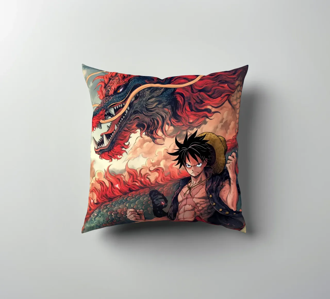 Monkey D Luffy One Piece cuscino da Fleur de Lys