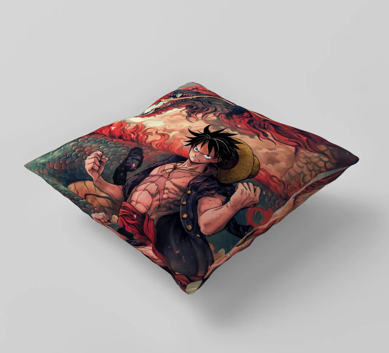 Monkey D Luffy One Piece cuscino da Fleur de Lys