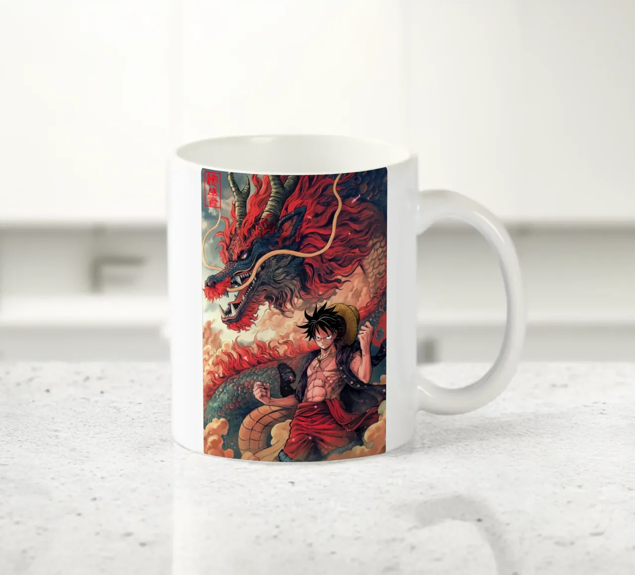Monkey D Luffy One Piece tazza in ceramica da Fleur de Lys