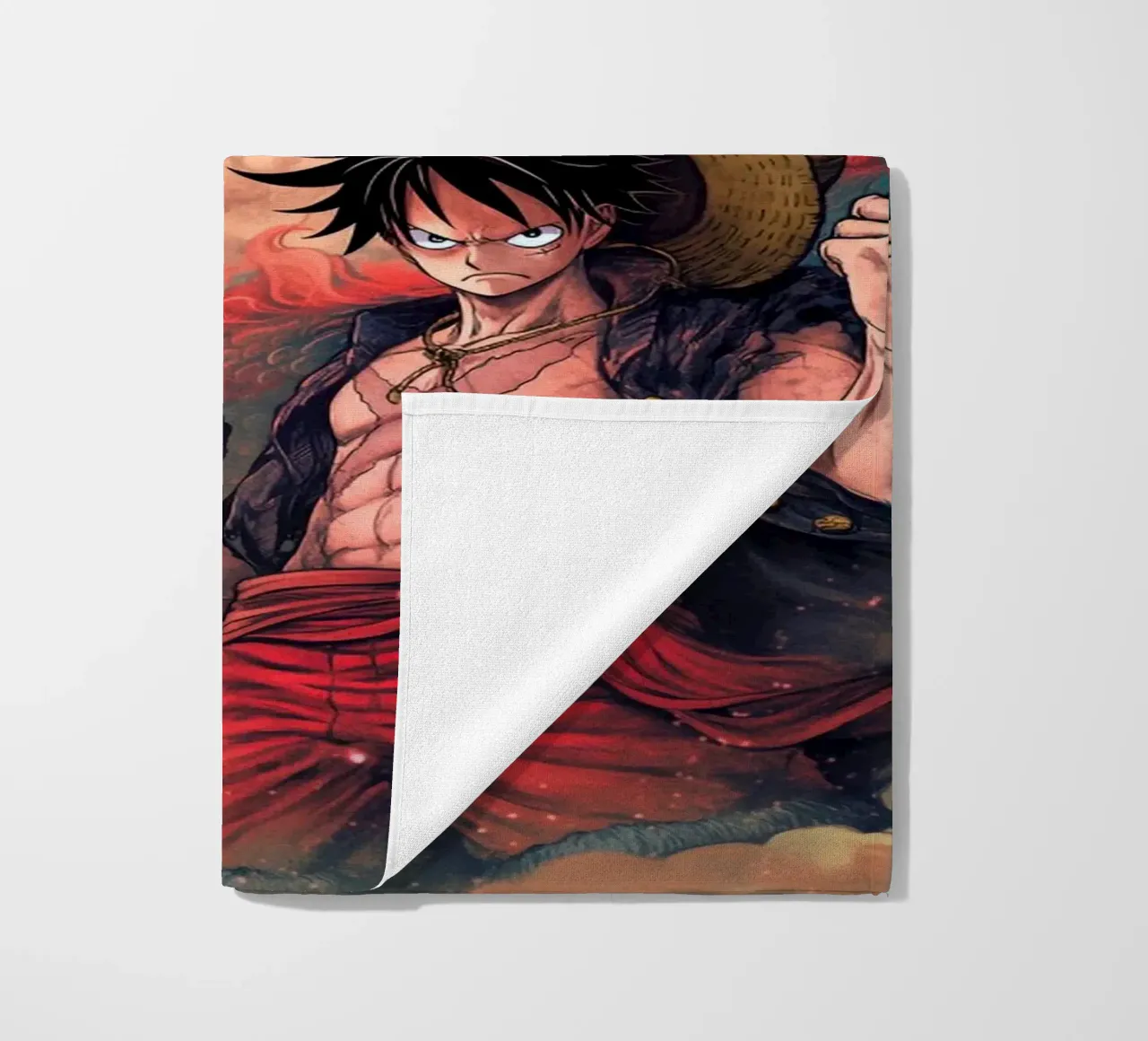 Monkey D Luffy One Piece telo mare da Fleur de Lys