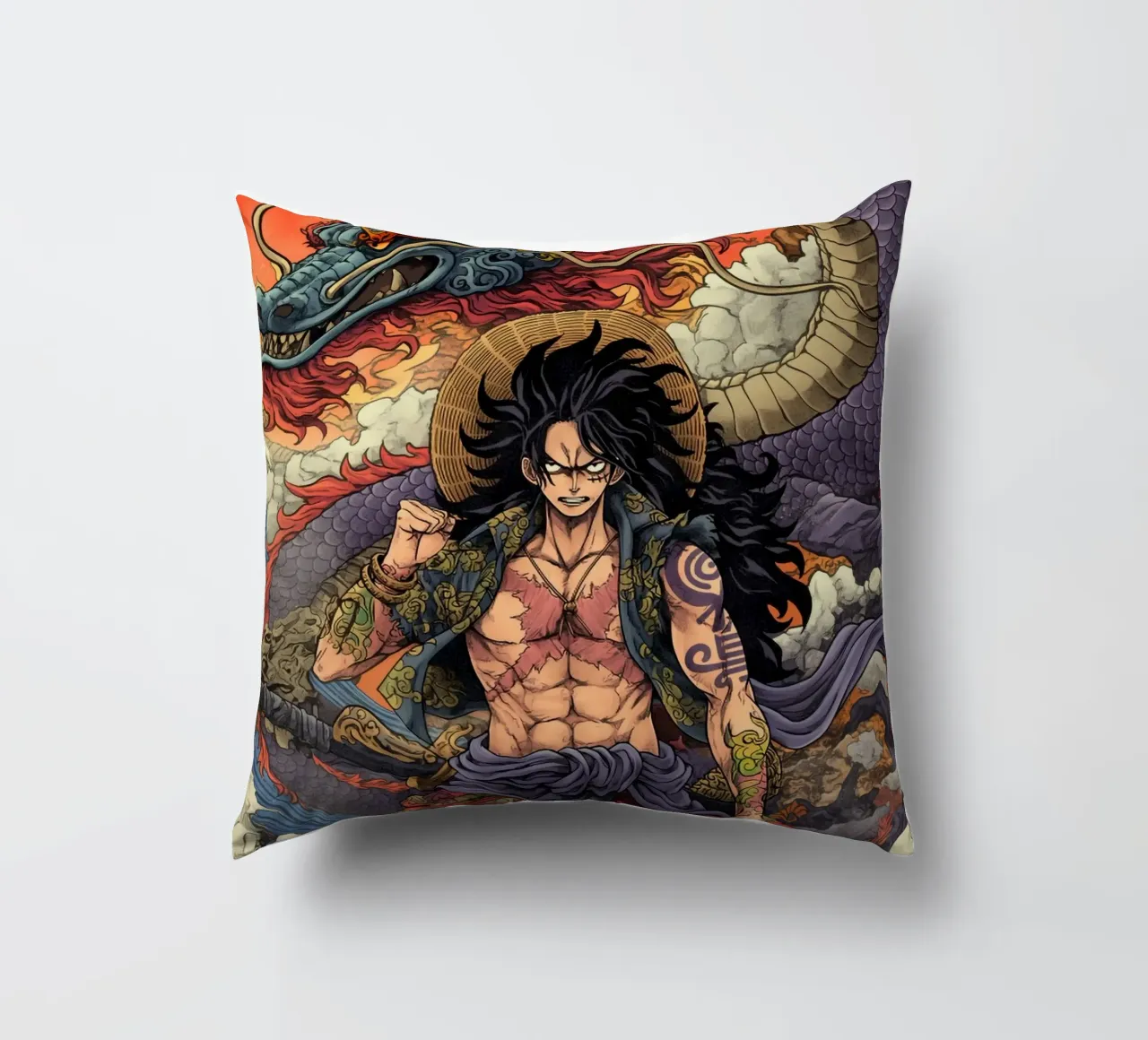 Monkey D Luffy One Piece cuscino da Fleur de Lys