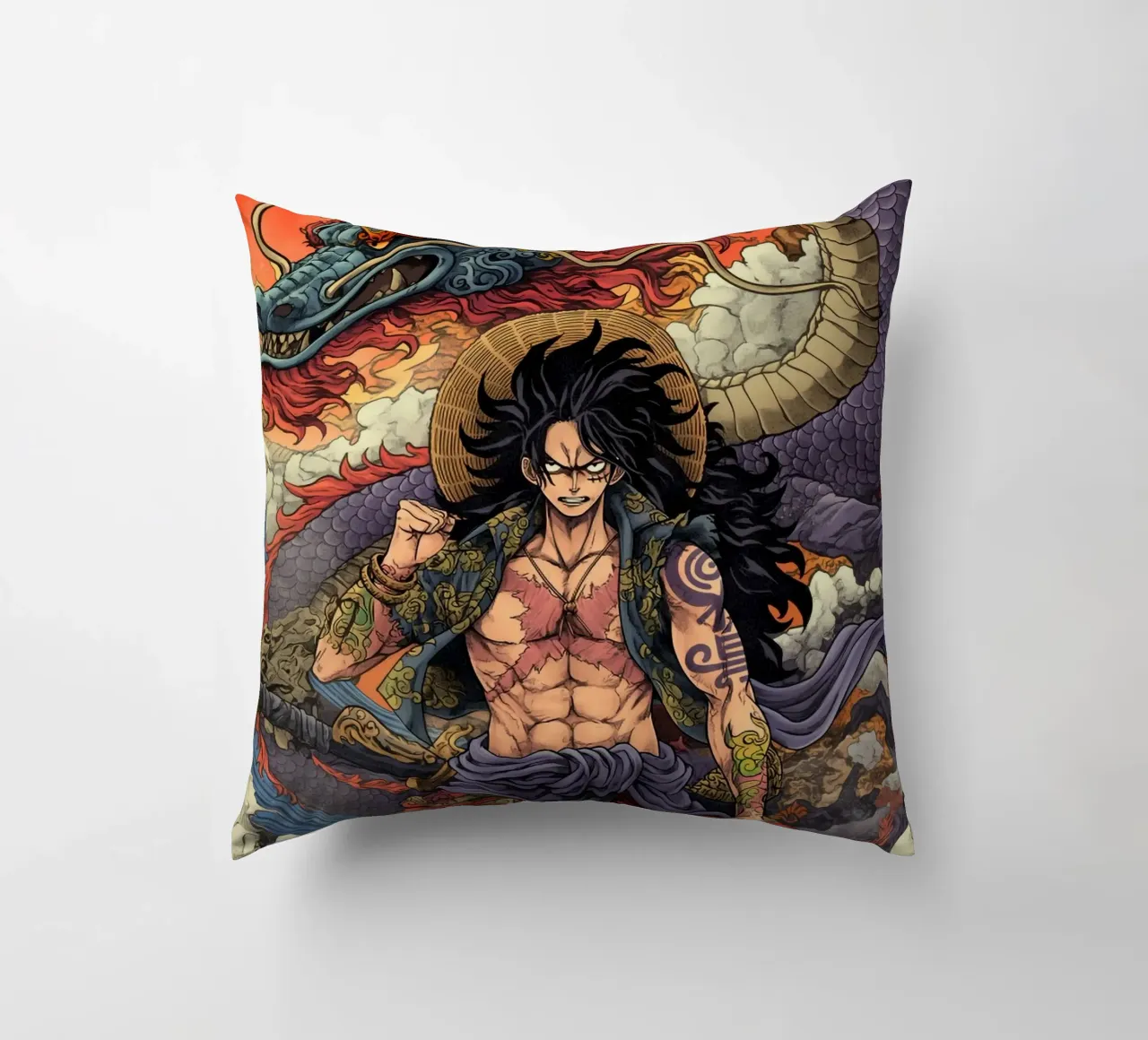 Monkey D Luffy One Piece cuscino da Fleur de Lys