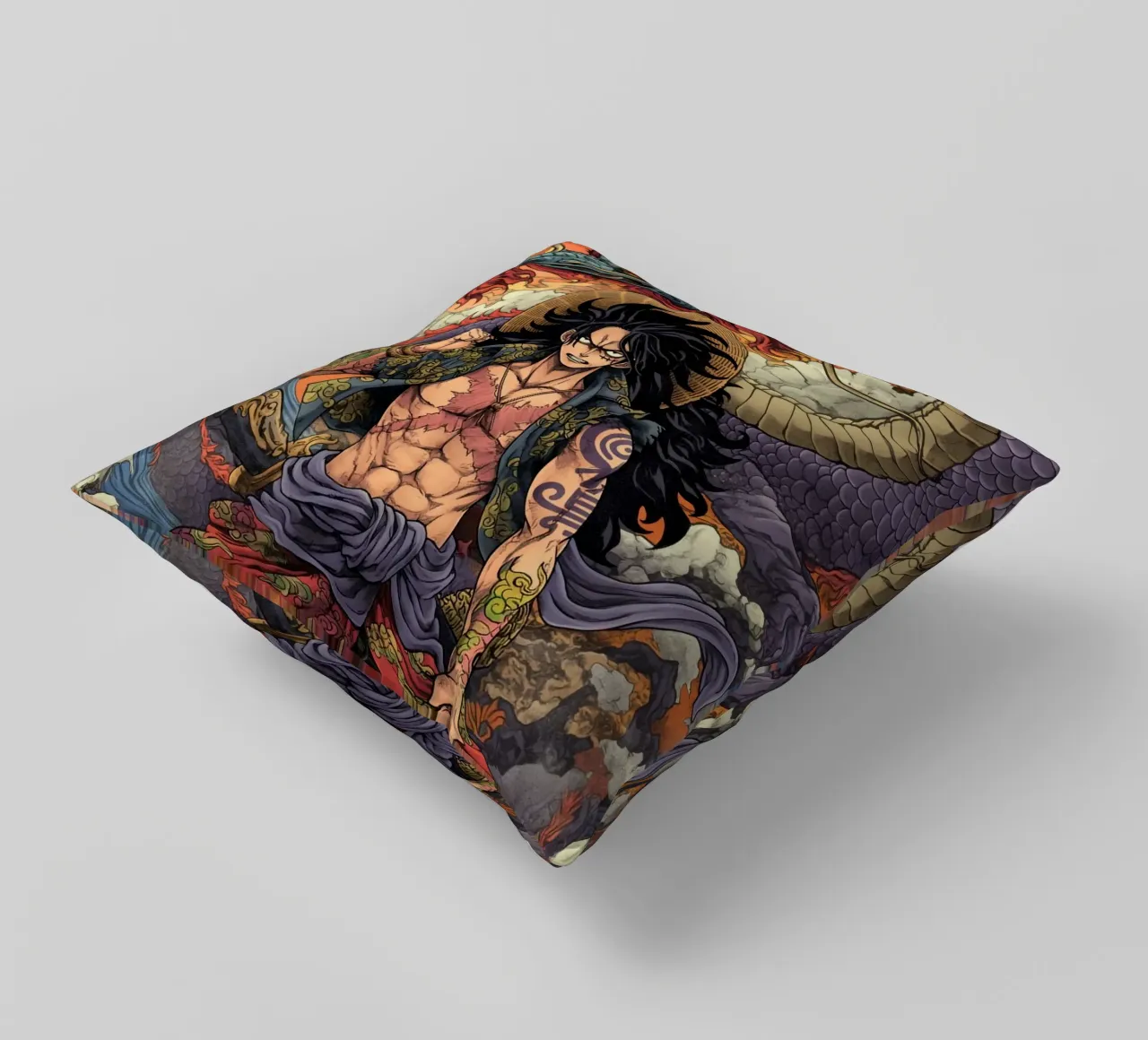 Monkey D Luffy One Piece cuscino da Fleur de Lys