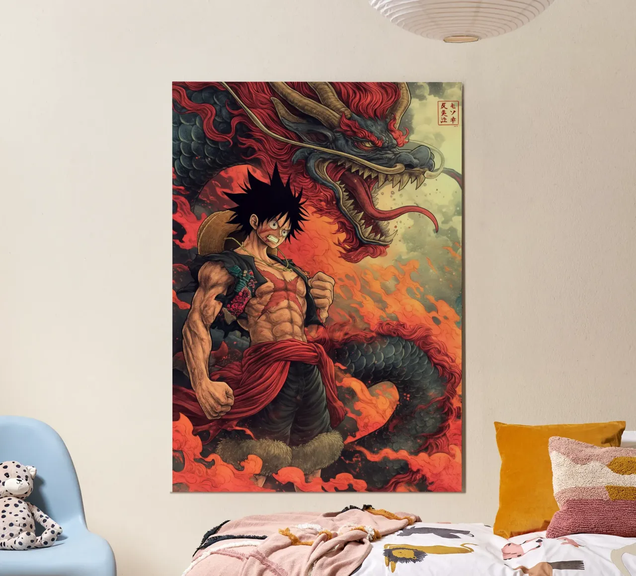 Monkey D Luffy One Piece alluminio dibond da Fleur de Lys