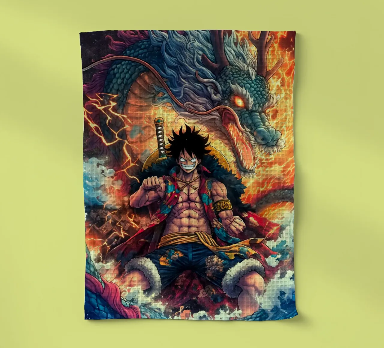 Monkey D Luffy One Piece canovaccio da cucina da Fleur de Lys