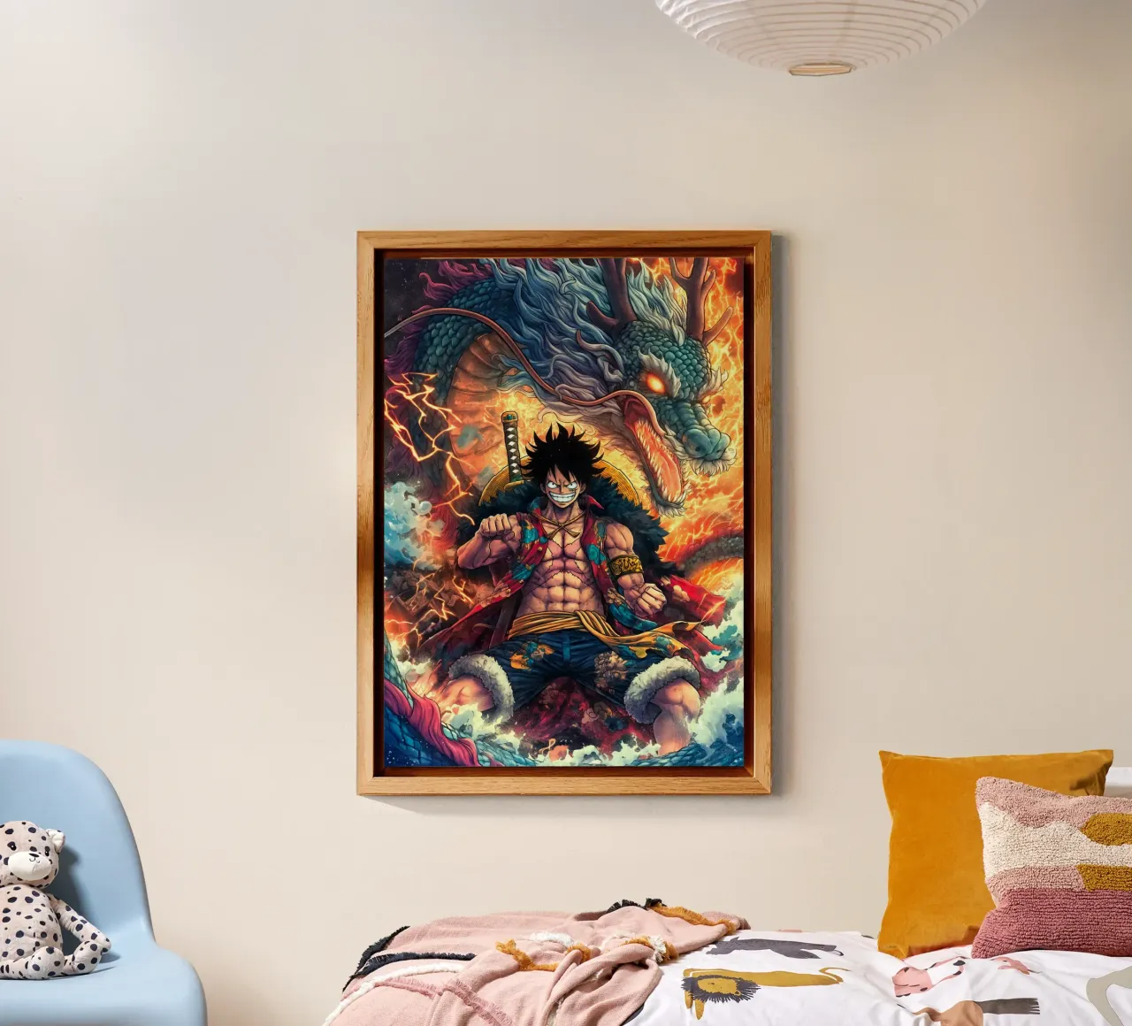 Monkey D Luffy One Piece alluminio dibond da Fleur de Lys