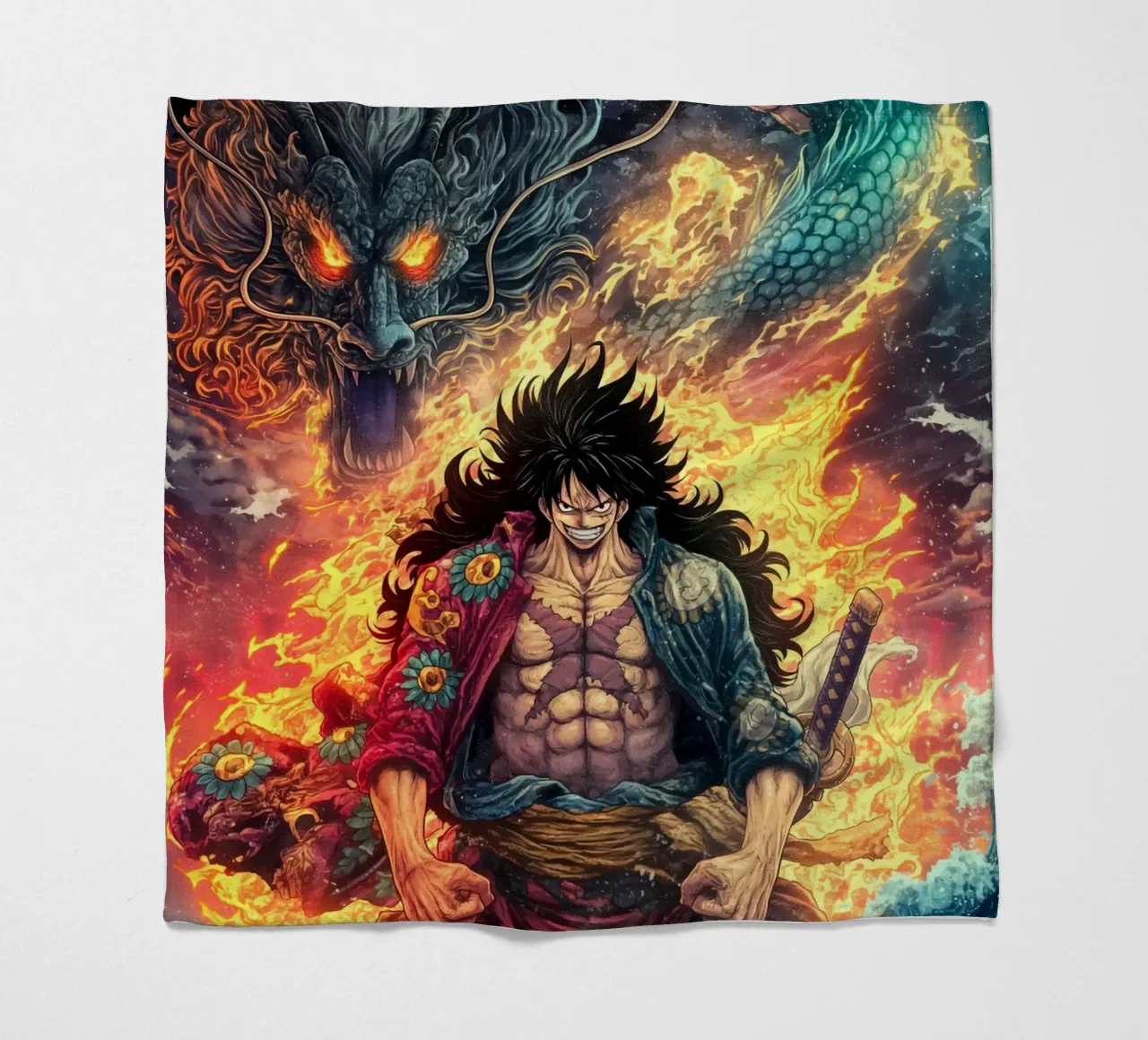 Monkey D Luffy Ein Stück Fleecedecke von Fleur de Lys