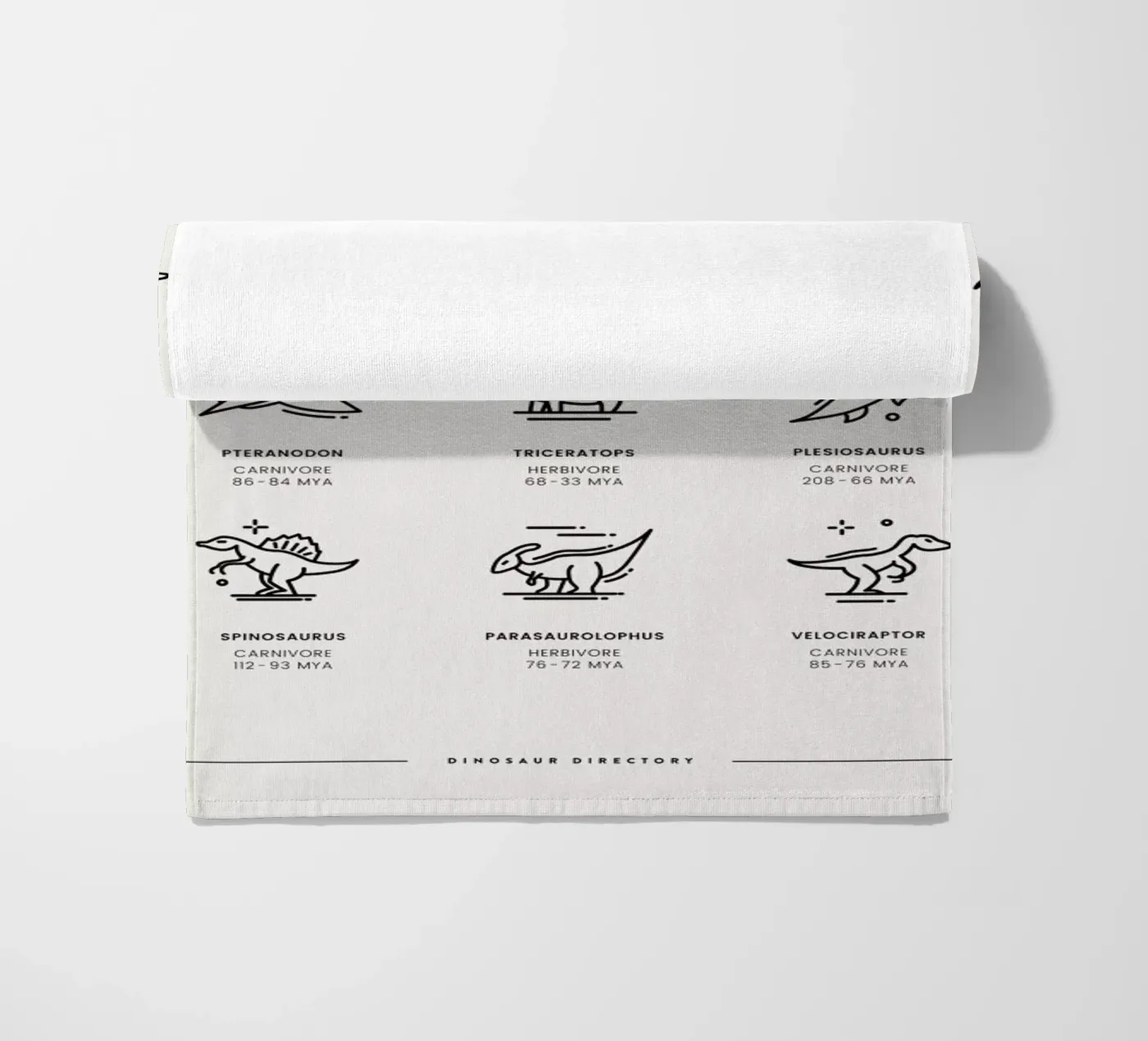 Dinosaurs Chart 2 telo mare da daylight design studio