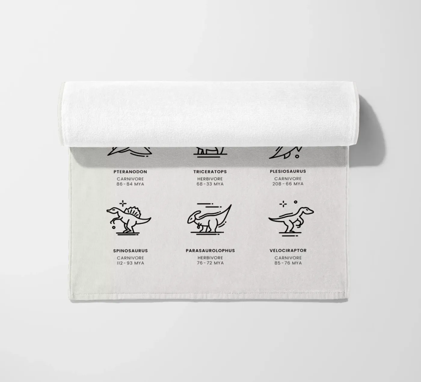 Dinosaurs Chart 2 telo mare da daylight design studio