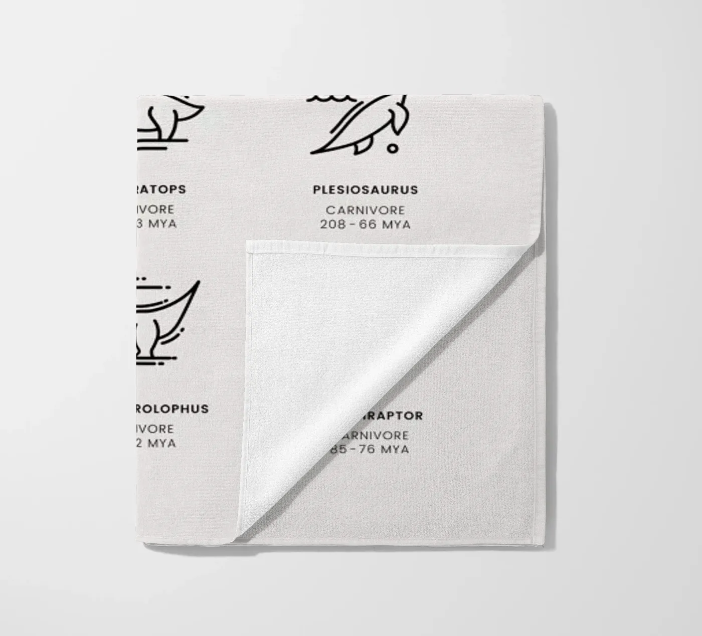 Dinosaurs Chart 2 telo mare da daylight design studio