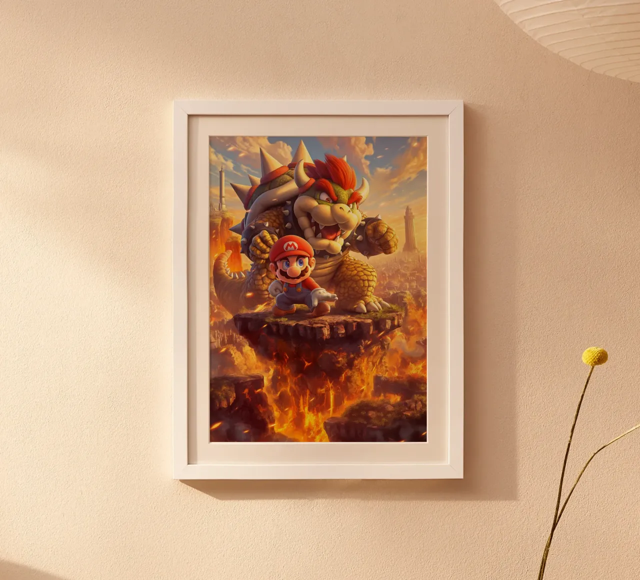 Super Mario carta hahnemühle da Fleur de Lys