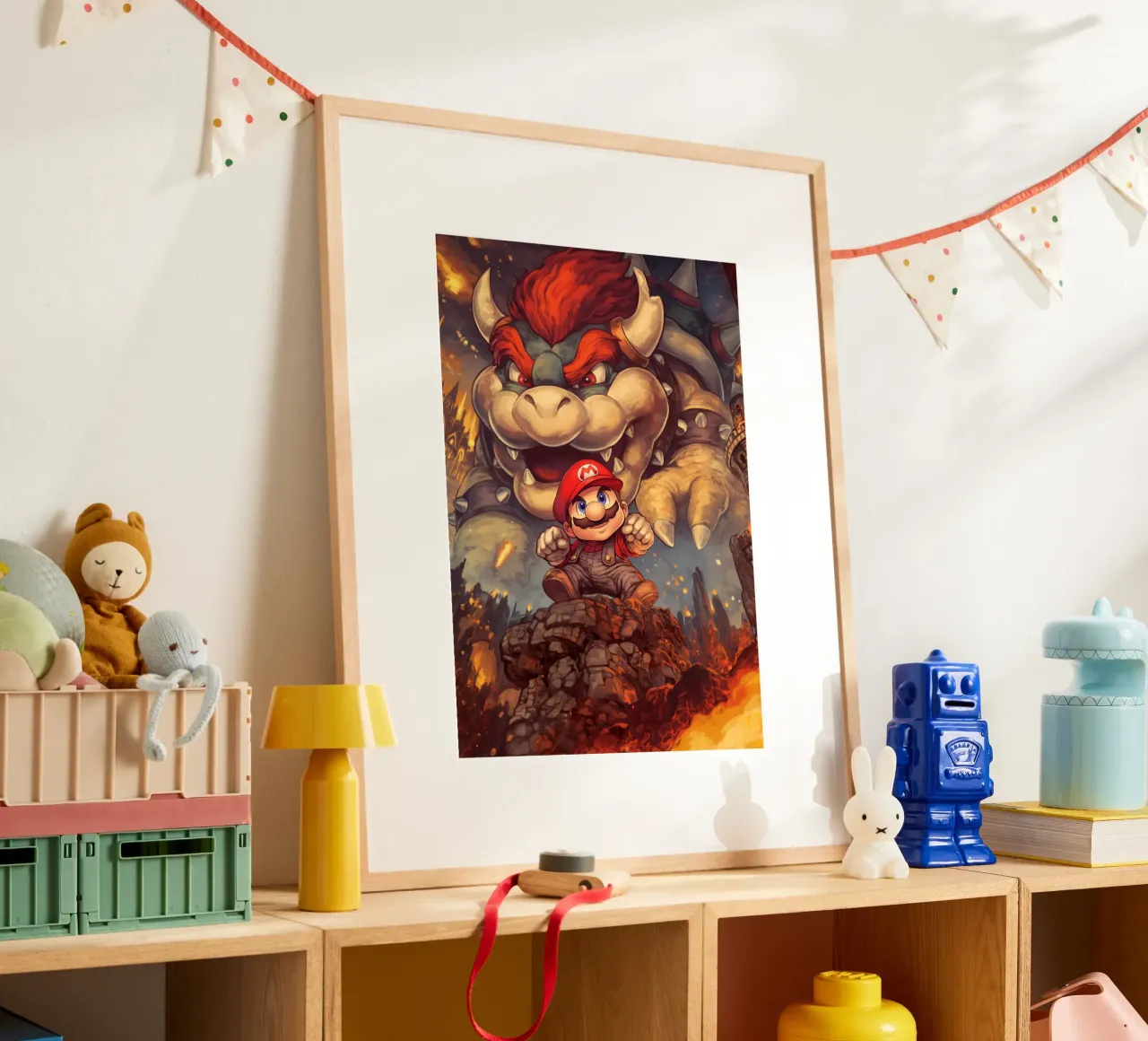 Super Mario carta hahnemühle da Fleur de Lys