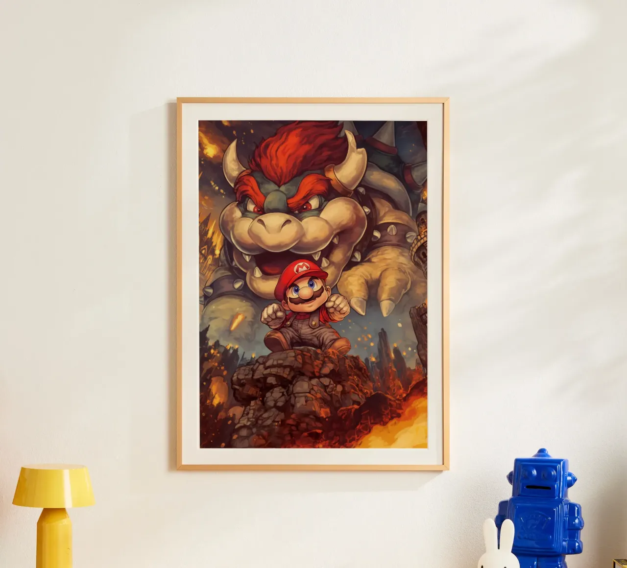 Super Mario carta hahnemühle da Fleur de Lys