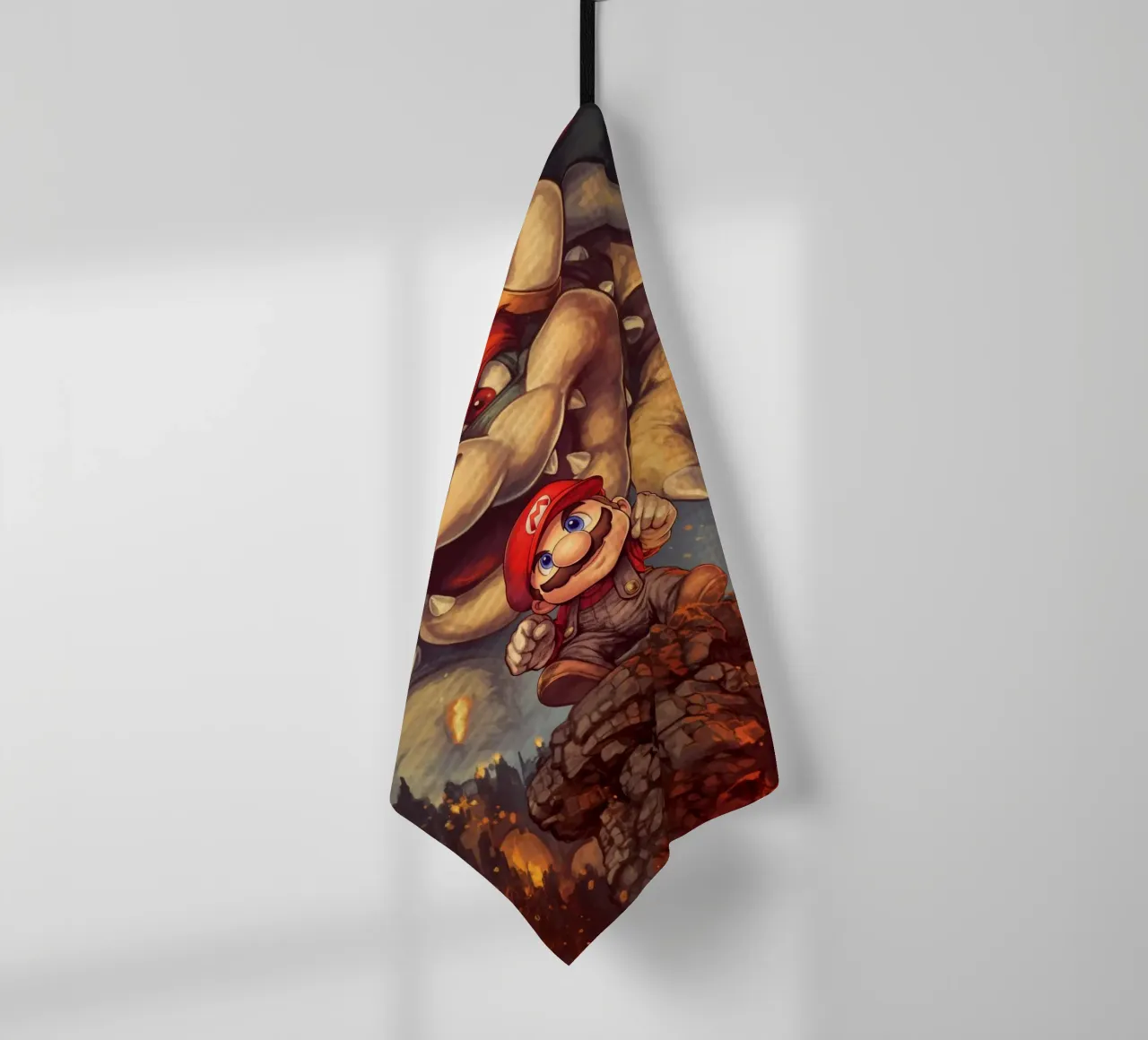 Super Mario tea towel by Fleur de Lys
