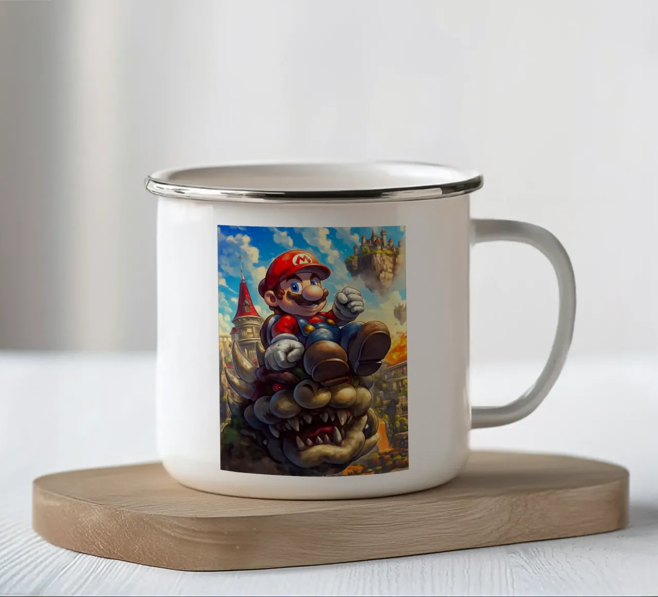 Super Mario tazza in smalto da Fleur de Lys