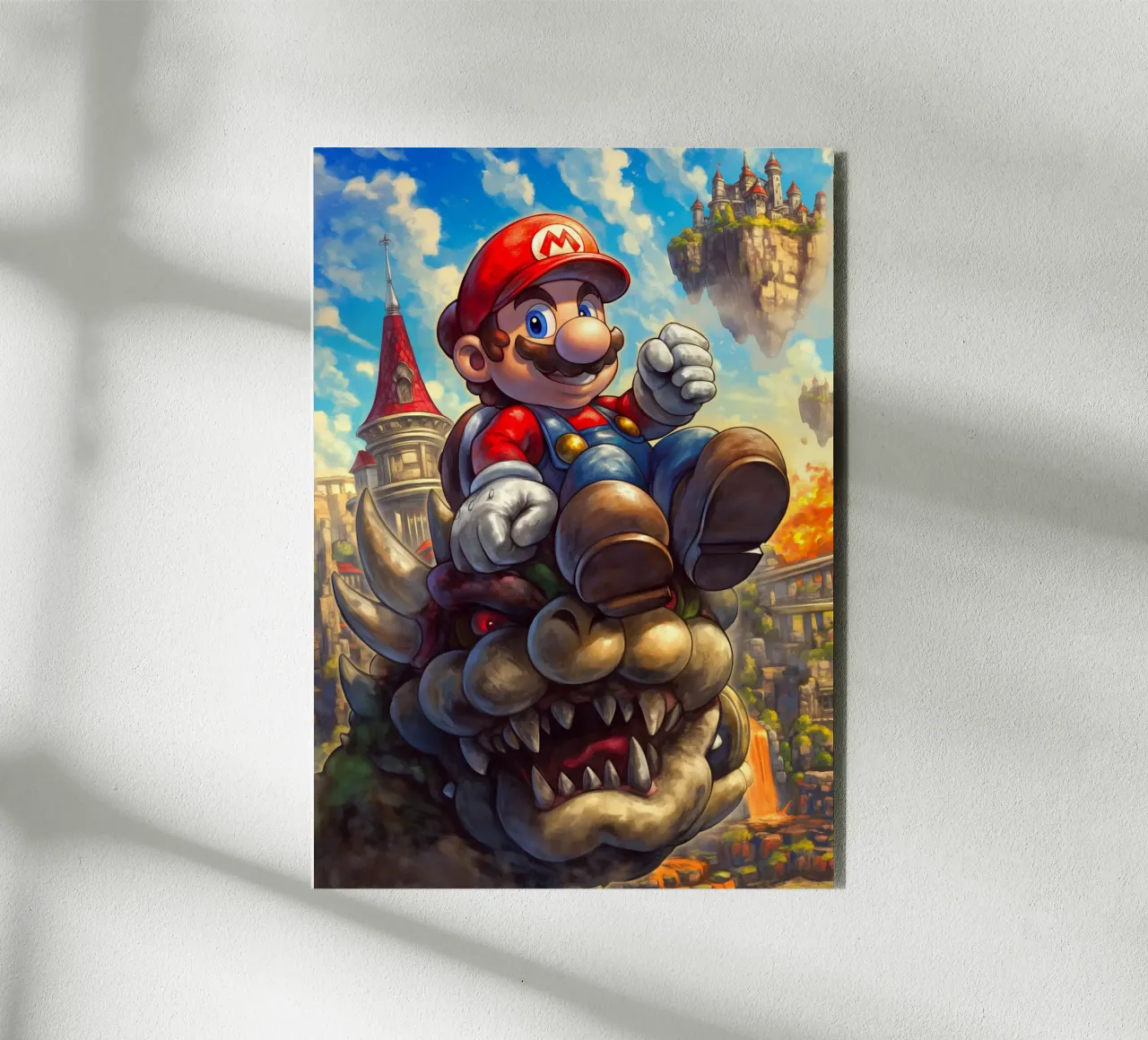 Super Mario alluminio dibond da Fleur de Lys