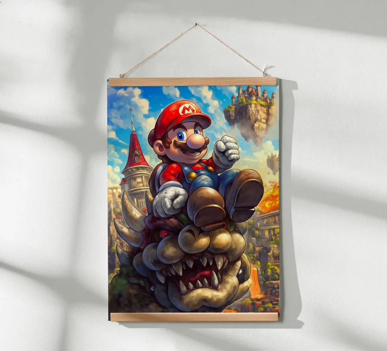Super Mario carta hahnemühle da Fleur de Lys