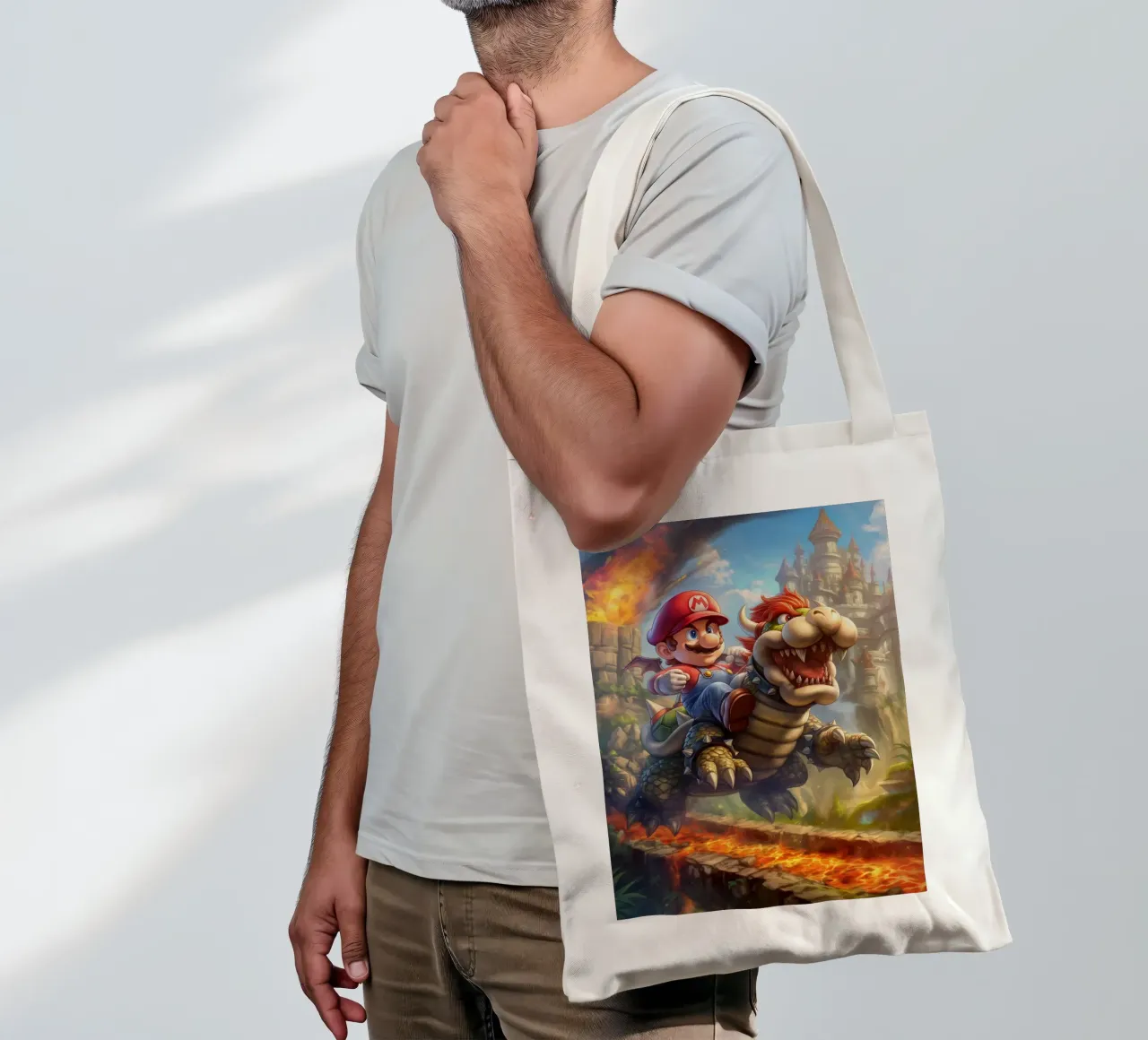 Super Mario borsa in juta da Fleur de Lys