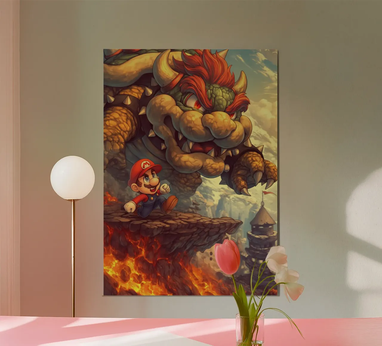 Super Mario carta hahnemühle da Fleur de Lys
