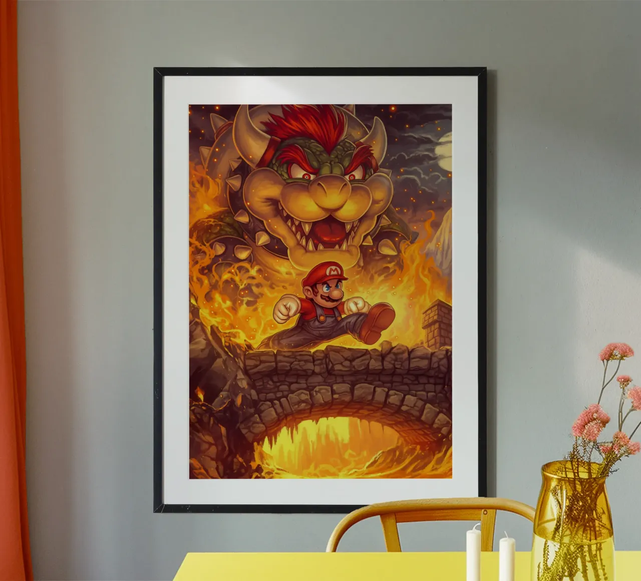 Super Mario hahnemühle by Fleur de Lys