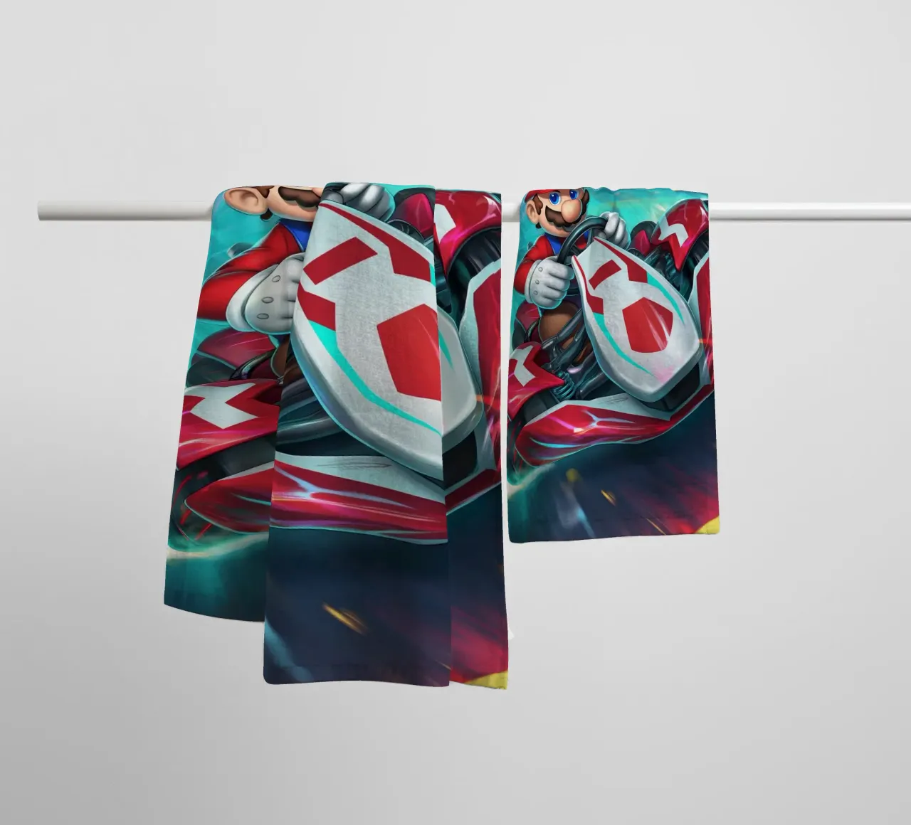 Super Mario towel by Fleur de Lys