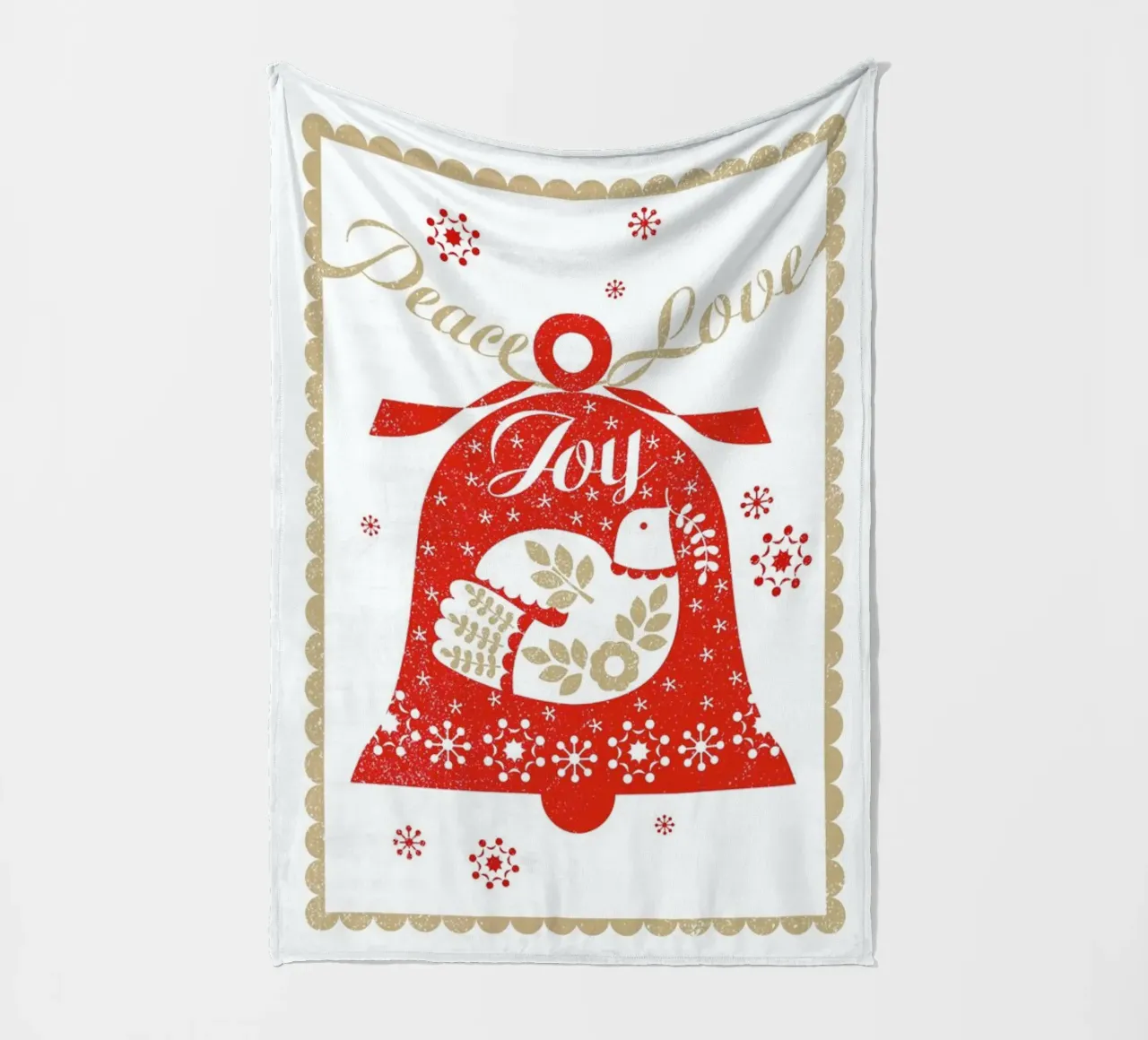 Christmas Bell coperta in pile da Catherine Aguilar