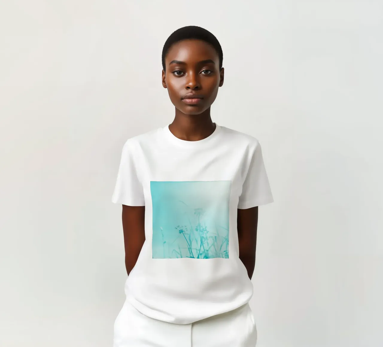 fiori selvatici cielo t-shirt da Bleu