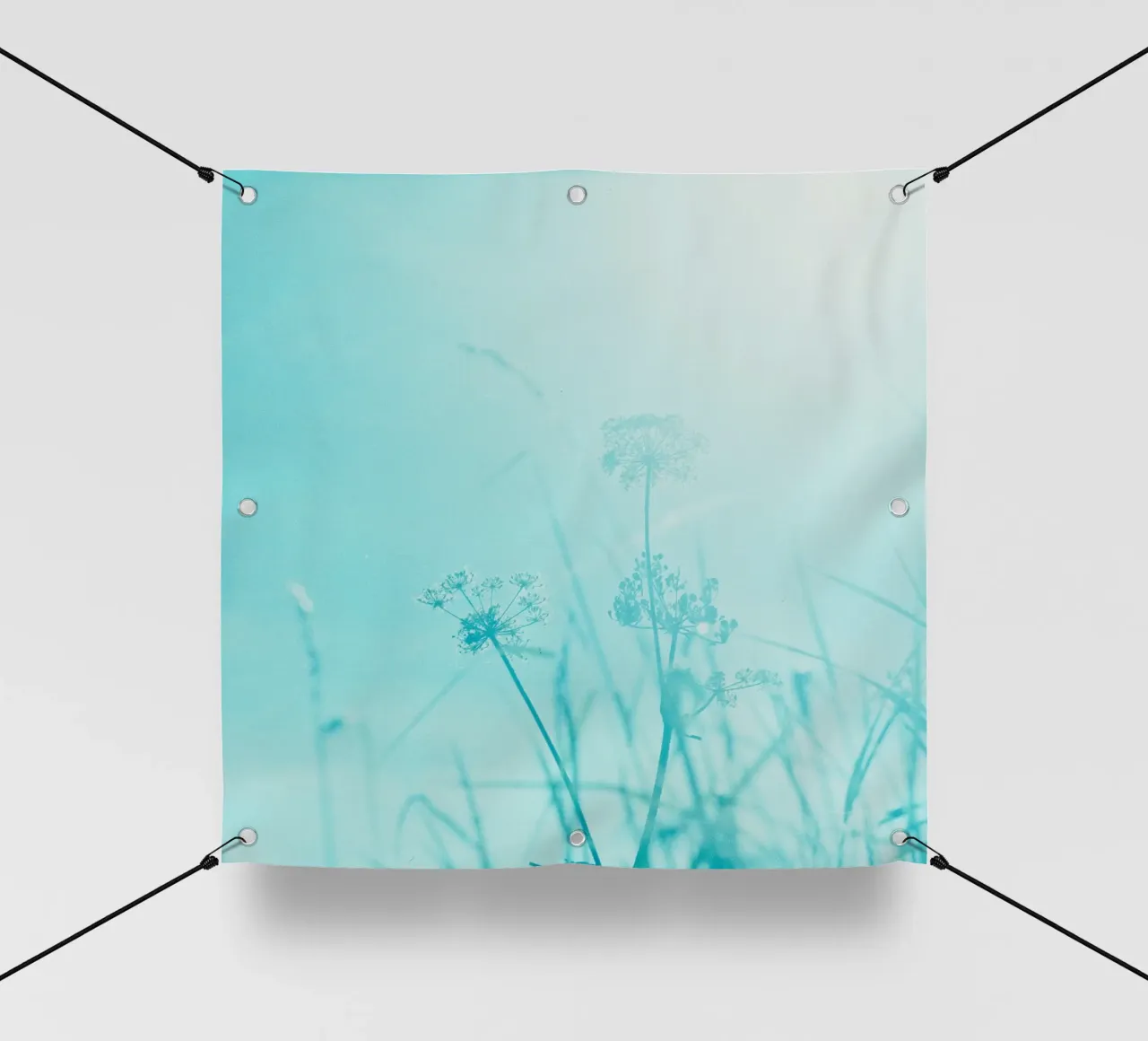 fiori selvatici cielo telo in pvc da Bleu