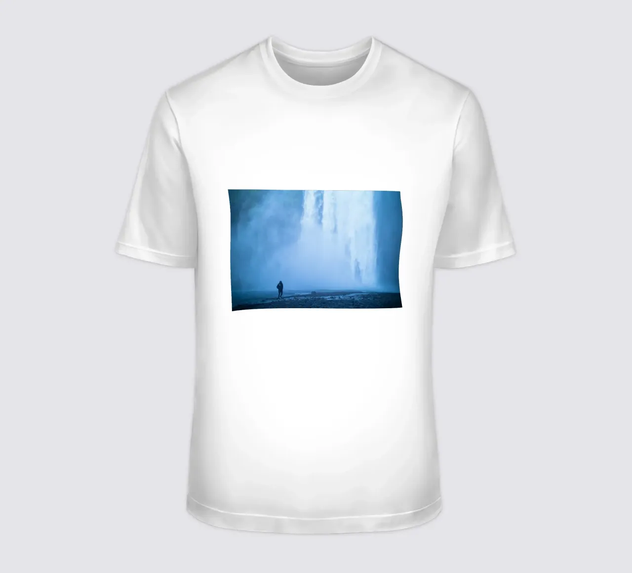 waterfall nature t-shirt by Bleu