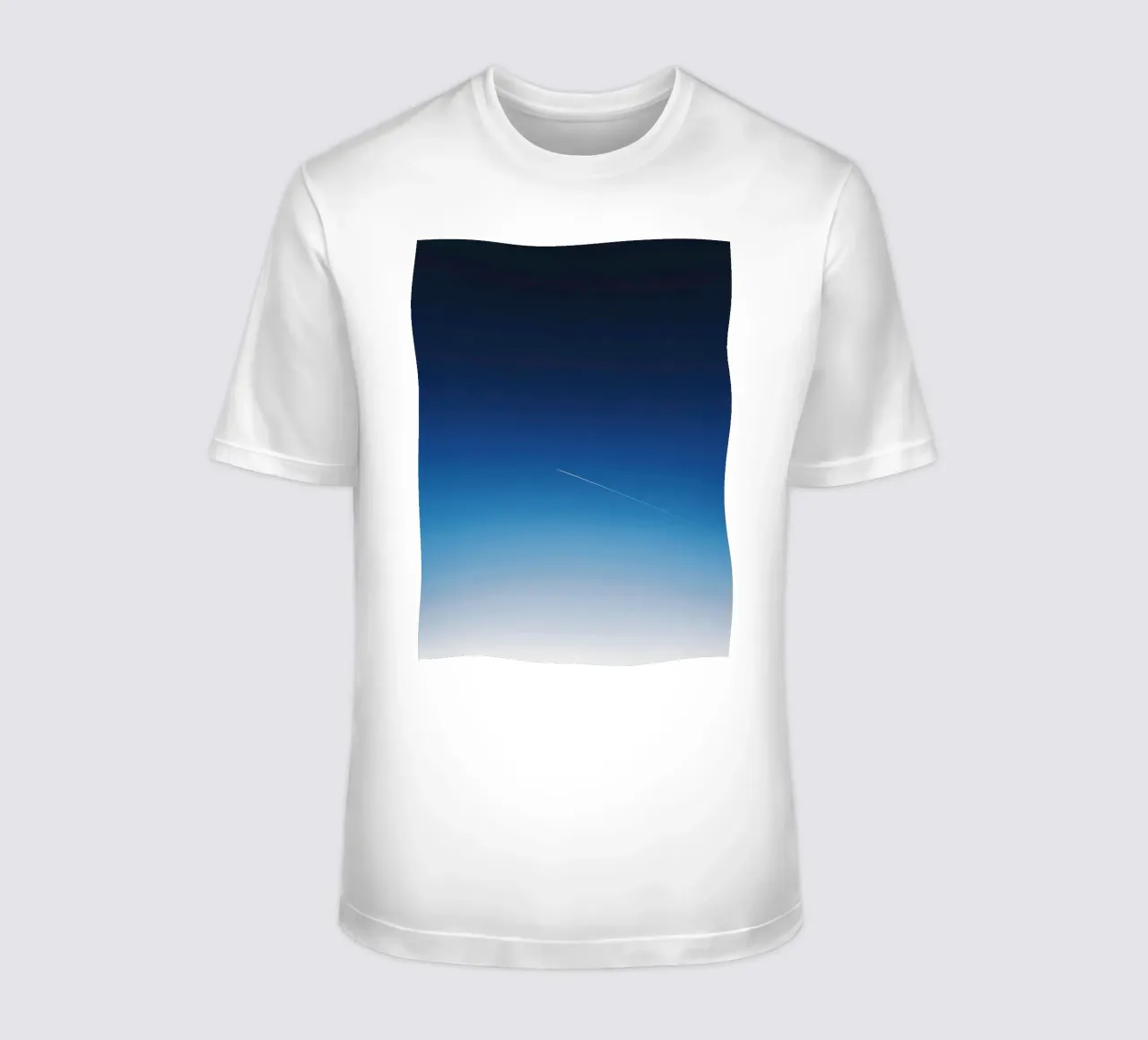 sky through t-shirt by Bleu