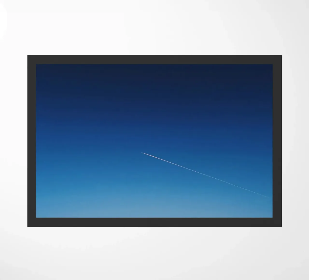 sky through doormat by Bleu