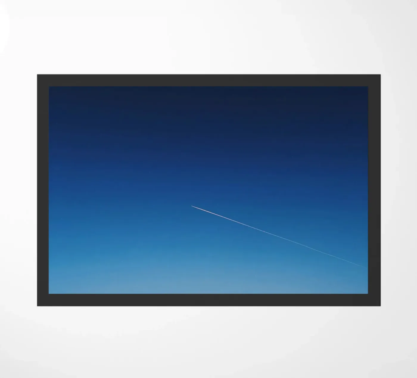 sky through doormat by Bleu