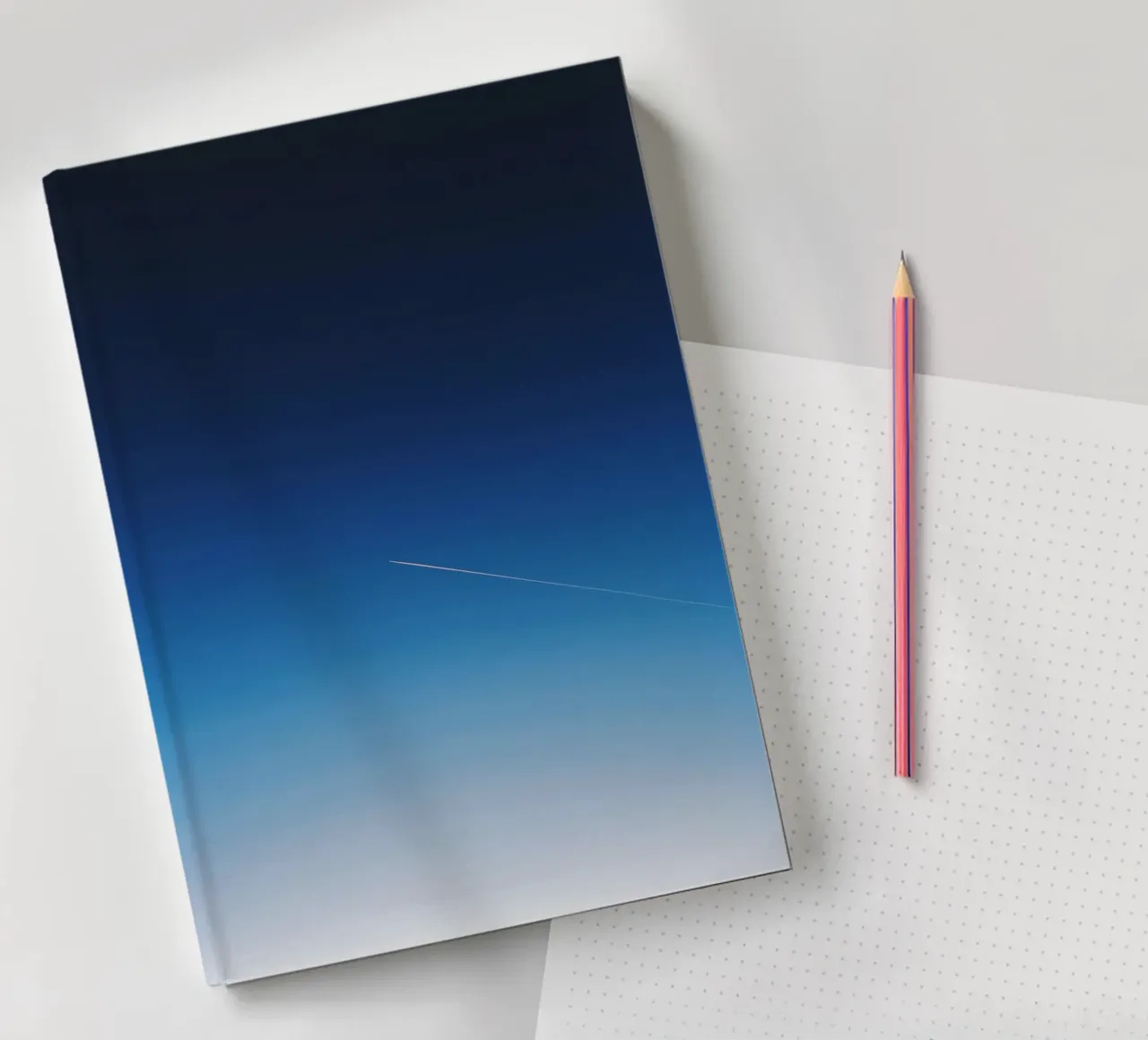 sky through notebook by Bleu