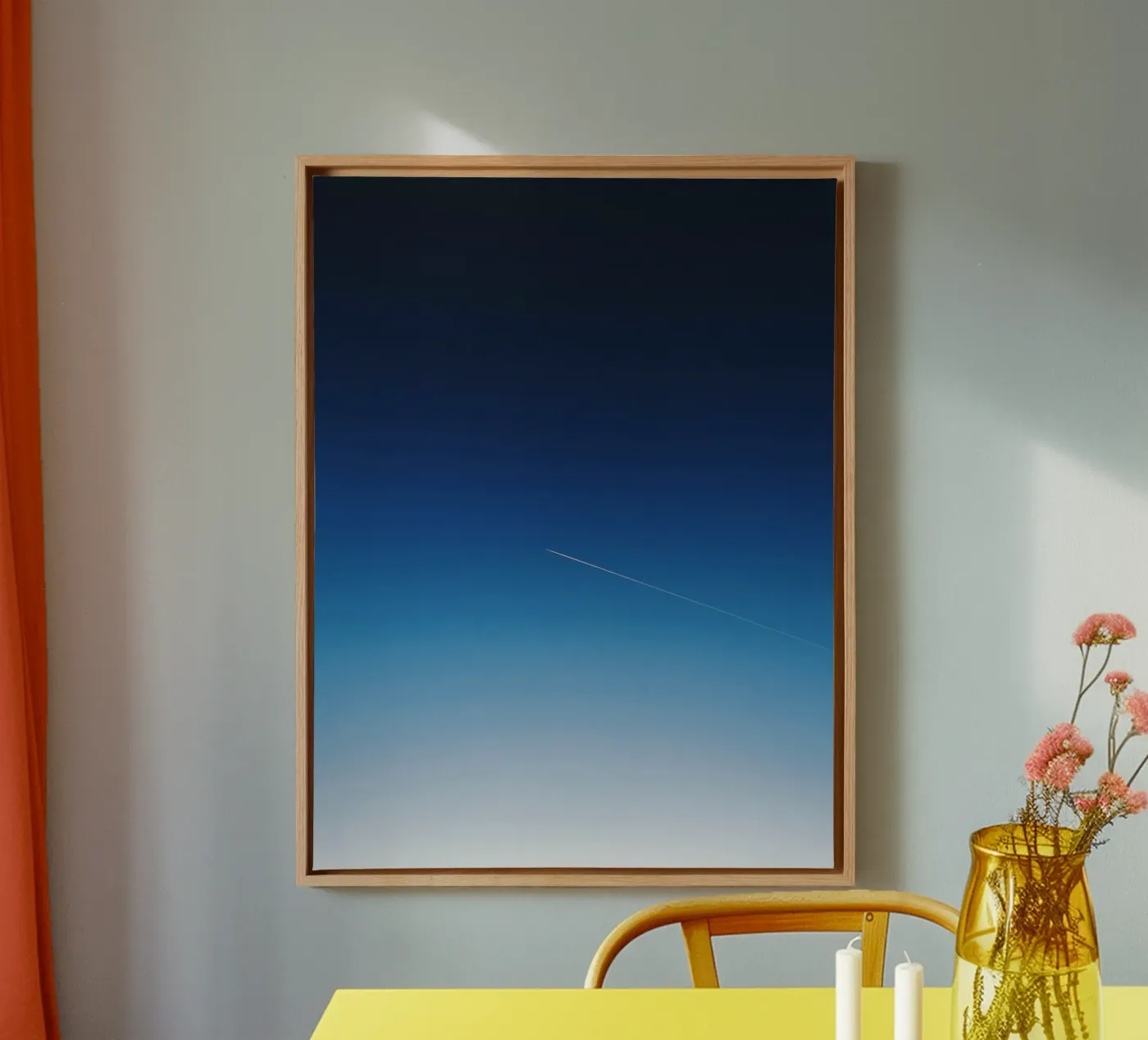 cielo attraverso tela da Bleu