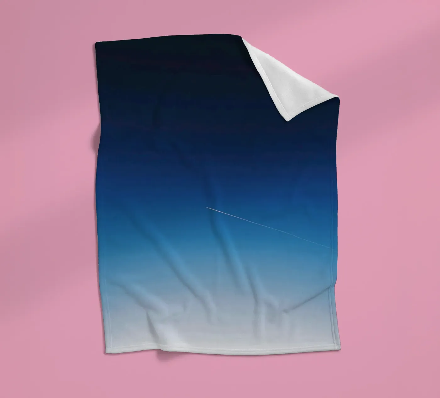 sky through fleece blanket by Bleu