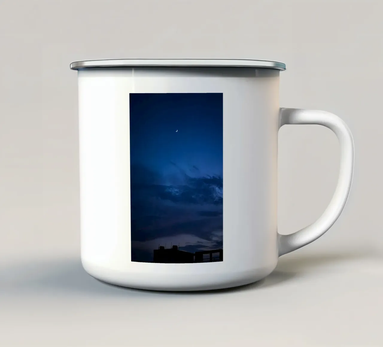 cielo di casa tazza in smalto da Bleu