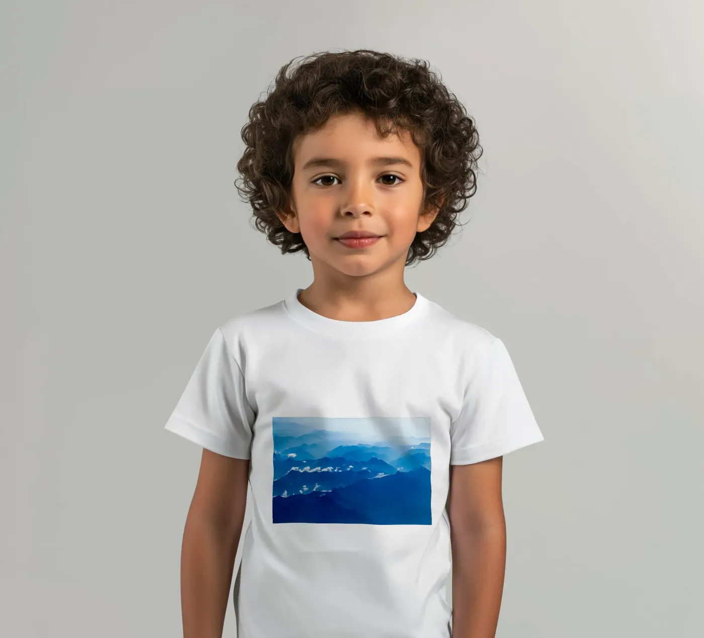 Bergwellen Kinder T-Shirt von Bleu