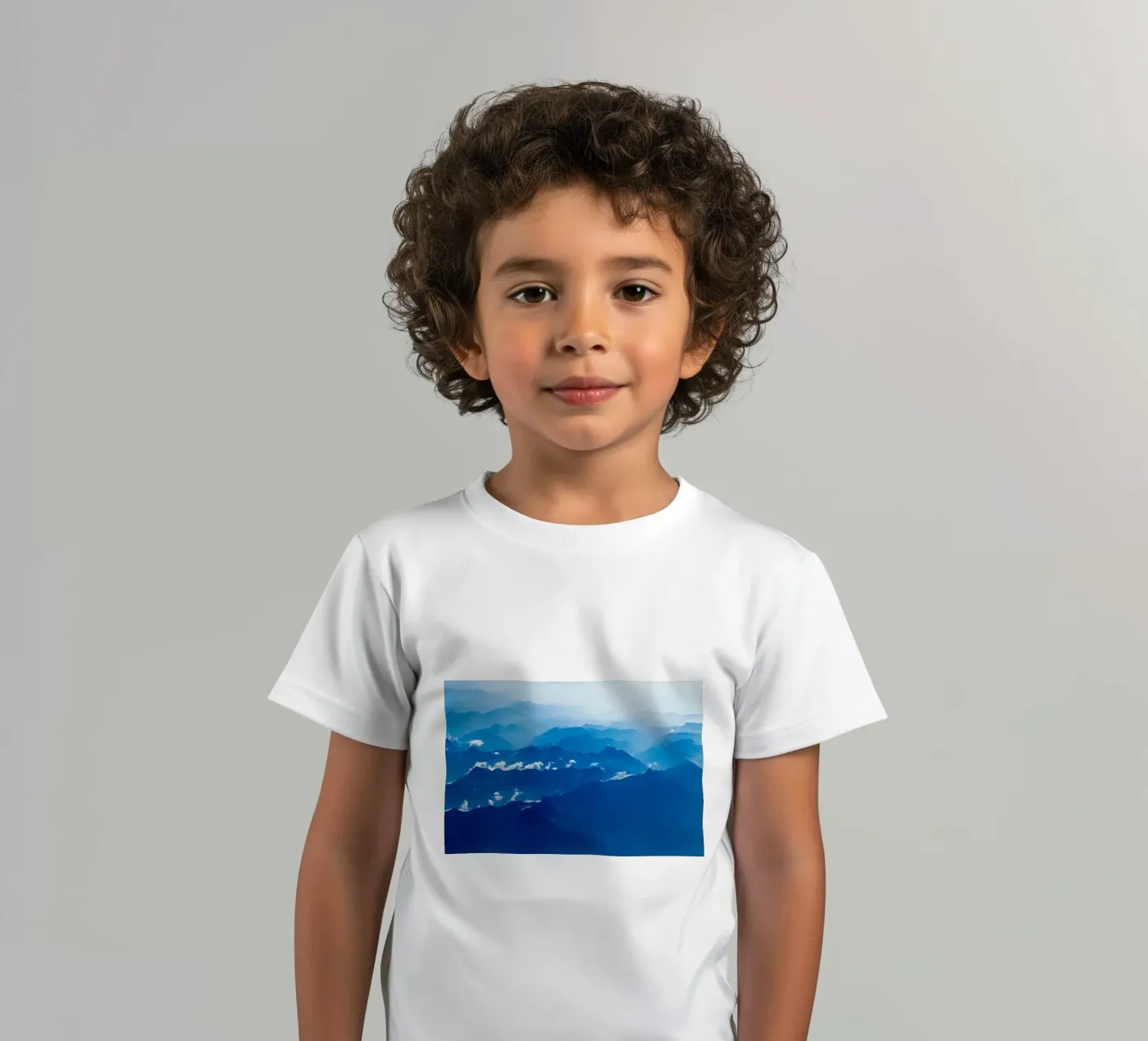 Bergwellen Kinder T-Shirt von Bleu