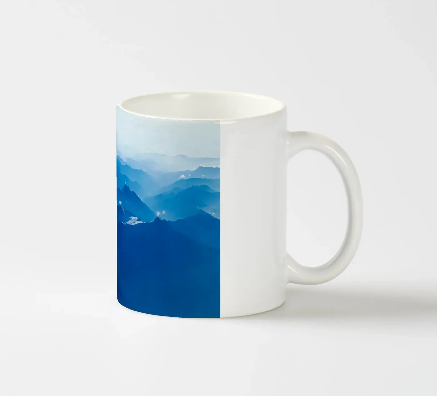 mountain waves ceramic mug by Bleu