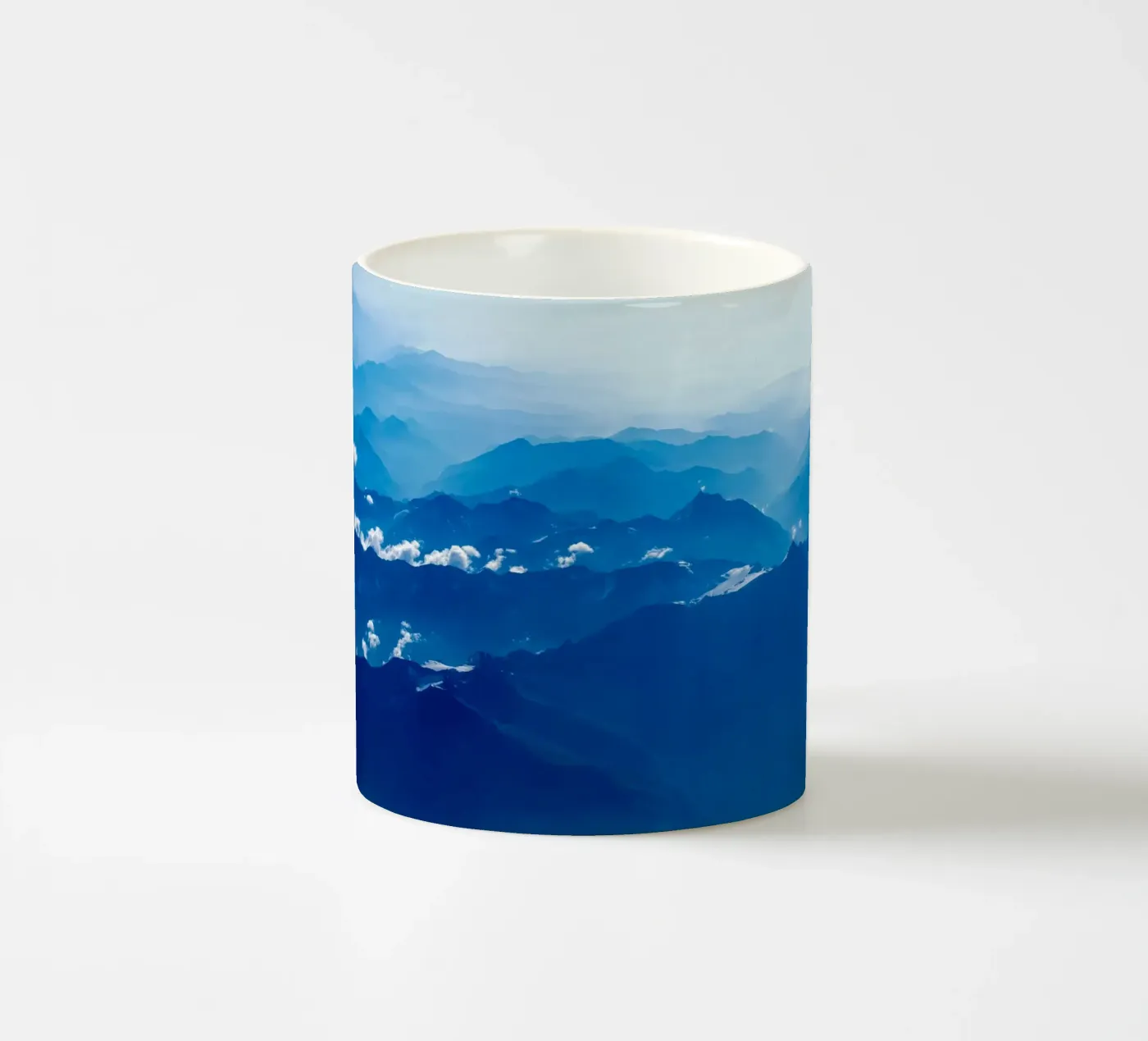 mountain waves ceramic mug by Bleu
