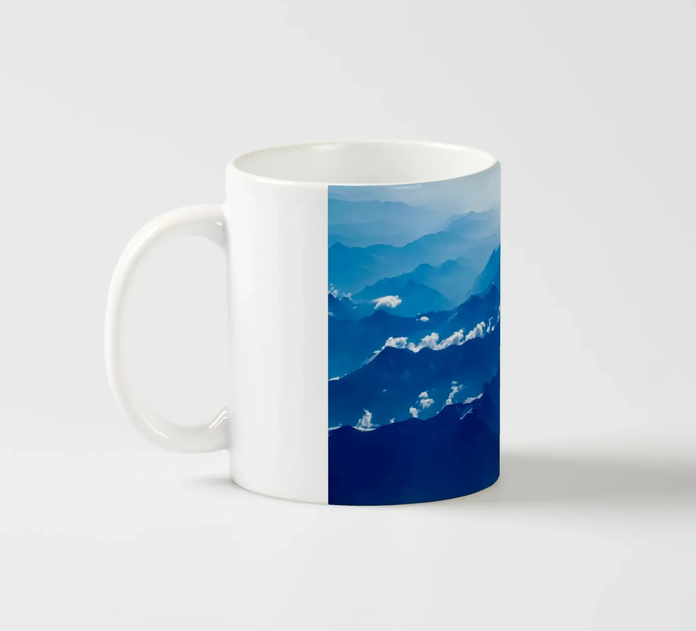 mountain waves ceramic mug by Bleu