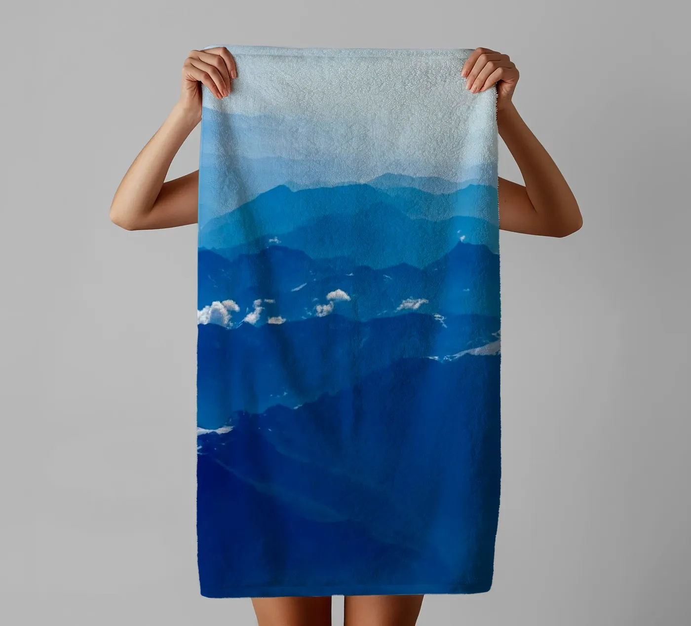 mountain waves badhanddoek van Bleu
