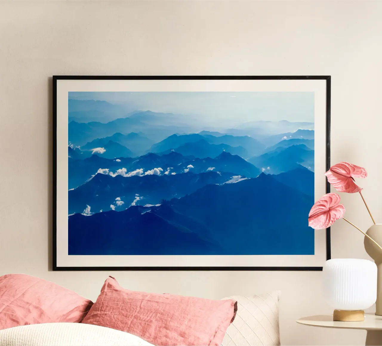 mountain waves poster by Bleu