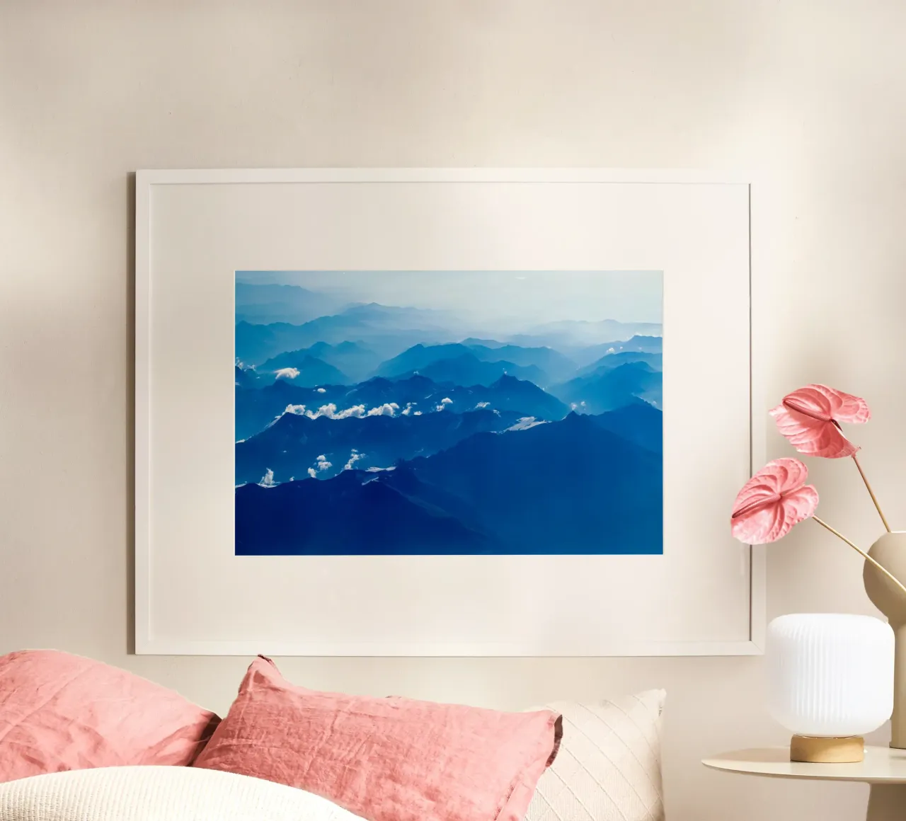 mountain waves Poster von Bleu