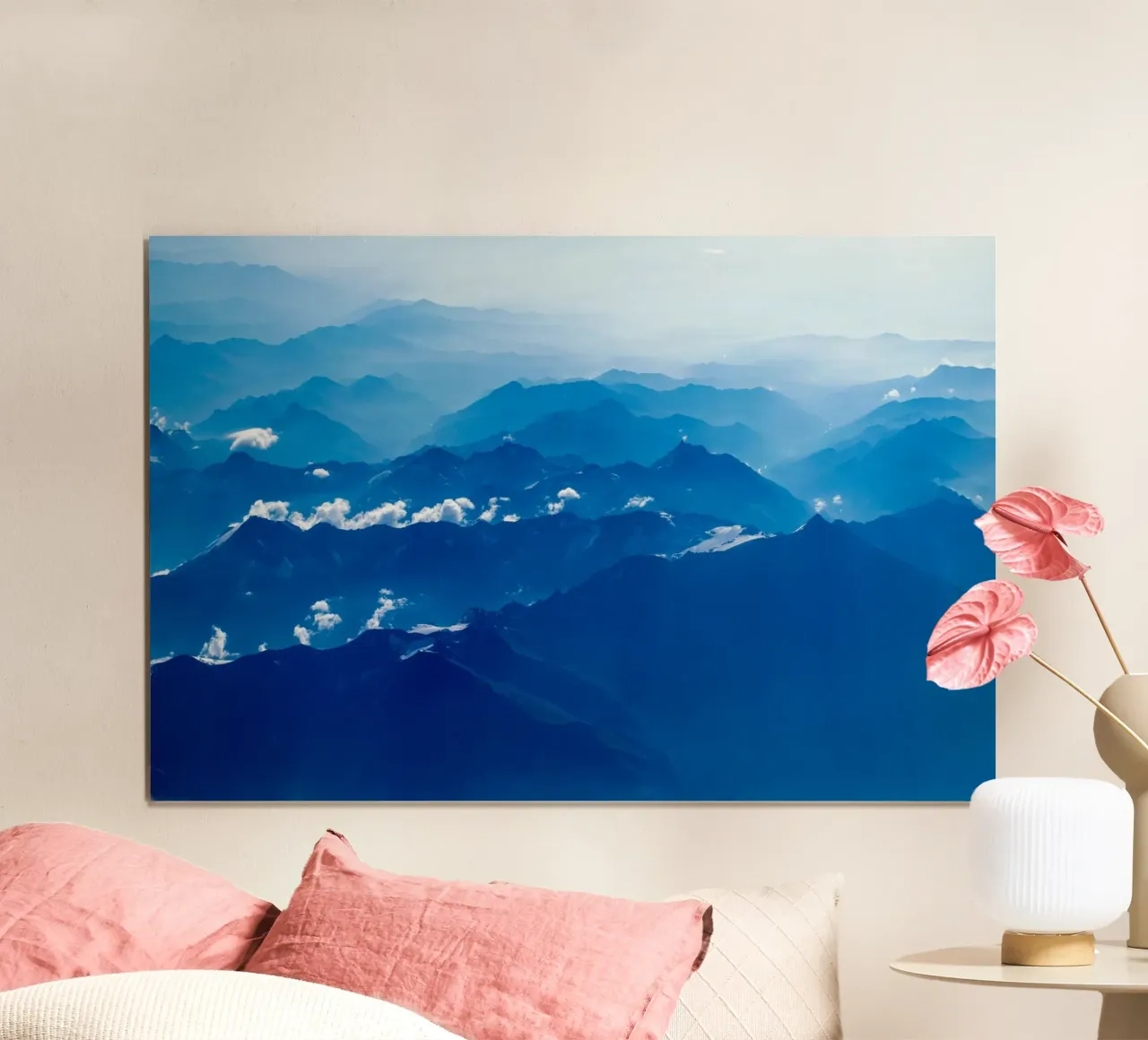 mountain waves Poster von Bleu