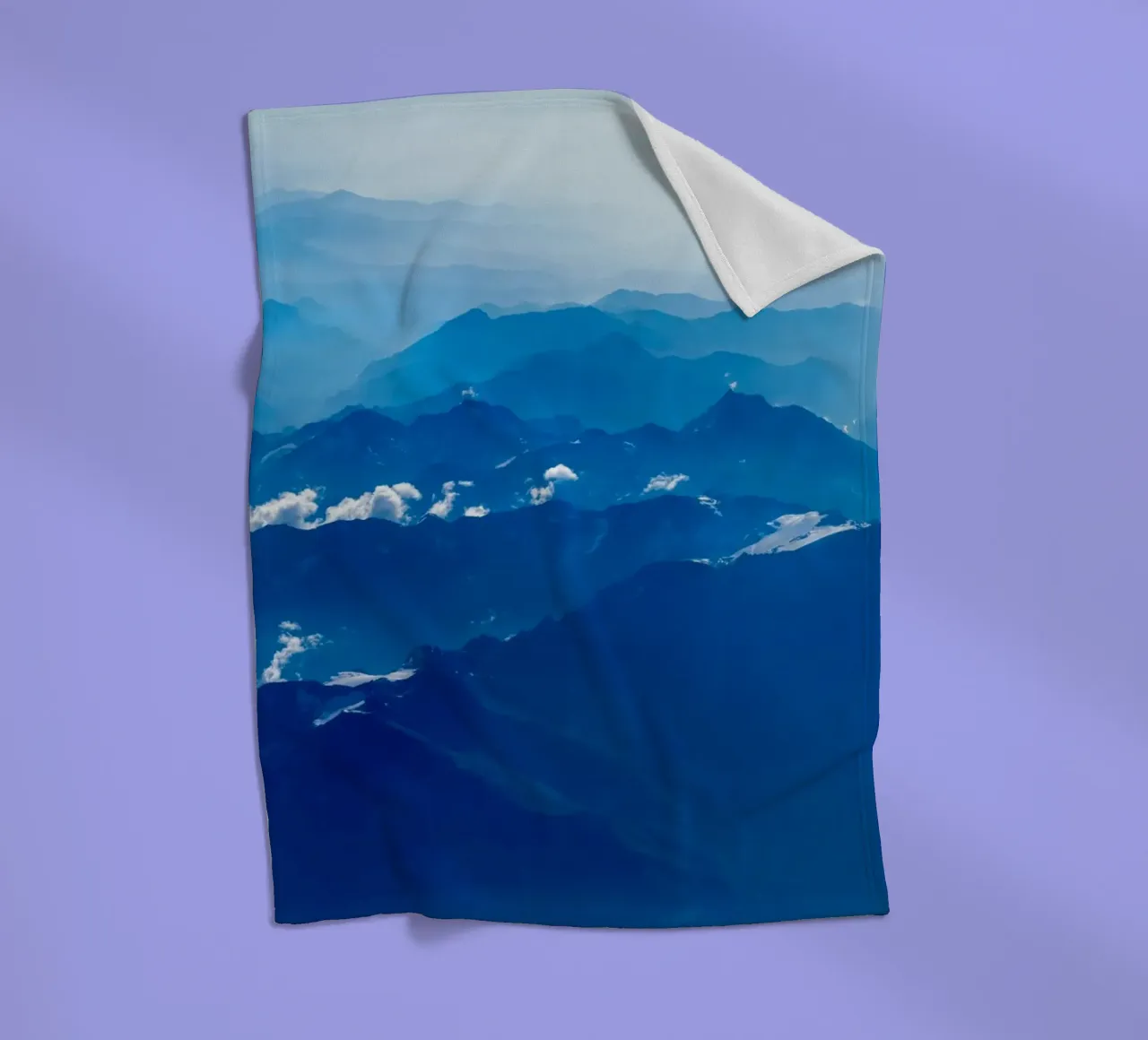 mountain waves Fleecedecke von Bleu